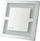 Llambë murale LED Milagro Quadro, 0.6W, 6500K, argjend me të bardhë