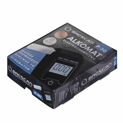 Alkooltest BACscan F-30, sensor elektro-kimik, ekran i ndriçuar, i zi