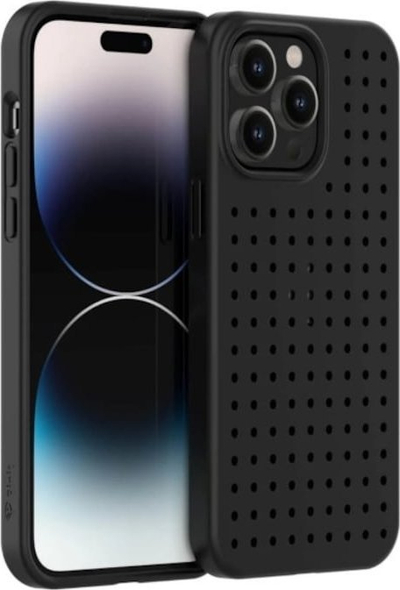 Капак за телефон Pinifit Pinit Dynamic Case Set, за iPhone 14 Pro Max 6.7", со емоџи значка, црн со дизајн