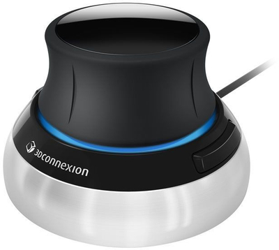 Глушец 3Dconnexion SpaceMouse, со кабел, USB, бело и црна
