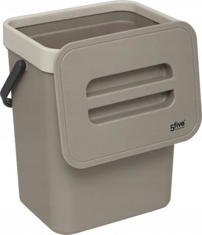 Kosh kompostimi 5five, 5L, plastik, ngjyrë taupe