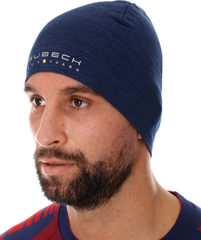 Kapelë Brubeck HM10180, lesh merino me dy shtresa, unisex, blu marinë S/M