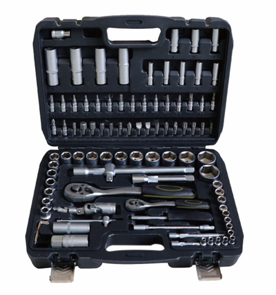 Set veglash Heinner HR, 93 pjesë, 1/4" dhe 1/2", CR-V