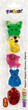 Magnete për tabela Hasta, 40mm, set 5 copë, shumëngjyrëshe