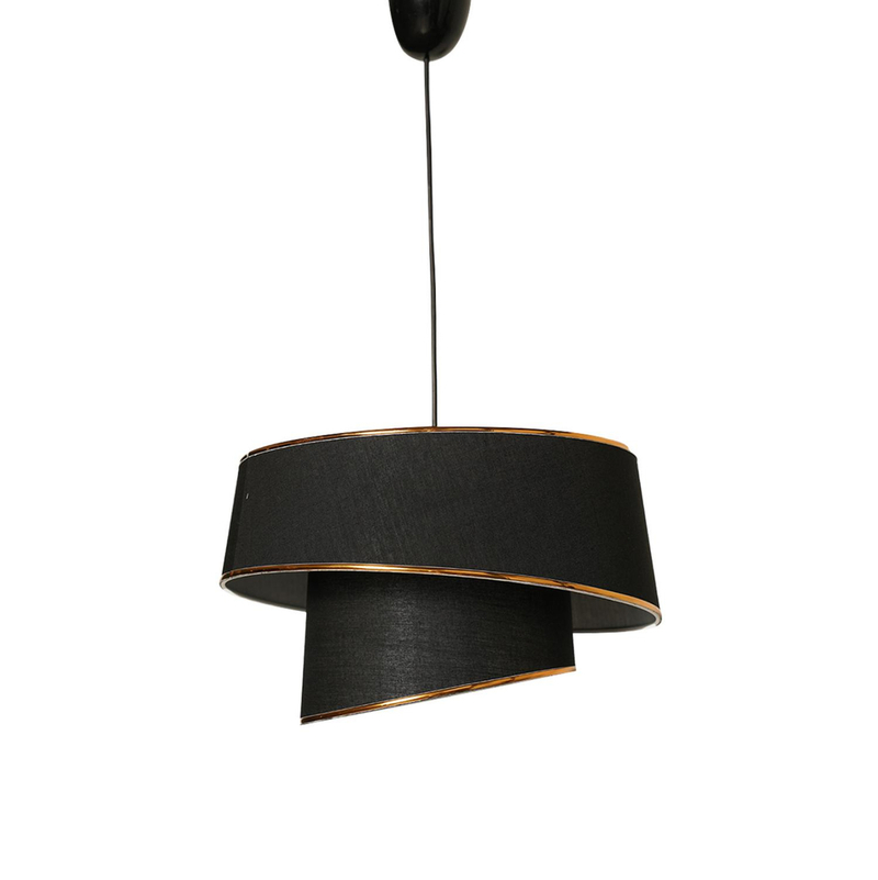 Llambë tavani metal+pëlhurë Ø32×70 cm (HM7356.03)