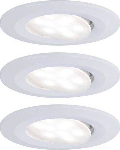 Spot i futur LED Paulmann Calla 99931.0, set 3 copë, 19.5W, IP65, i bardhë mat
