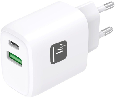 Karikues USB Techly IPW-USB-20WAC, 20W, me 2 porta USB dhe USB C, i bardhë