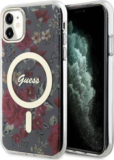 Kllëf telefoni Guess GUHMN61HCFWSA për iPhone 11/XR, me MagSafe, jeshile khaki