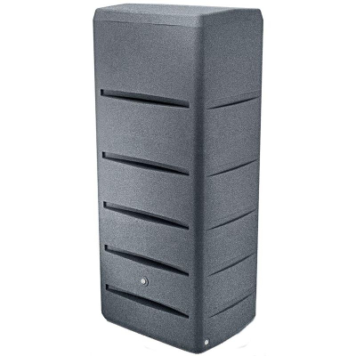 Rezervuar uji shiu Prosperplast Rainwater Tower, 260L, me rubinet, gri granit
