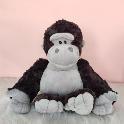 Lodër pelushi gorillë Mascot, 22cm, gri e errët