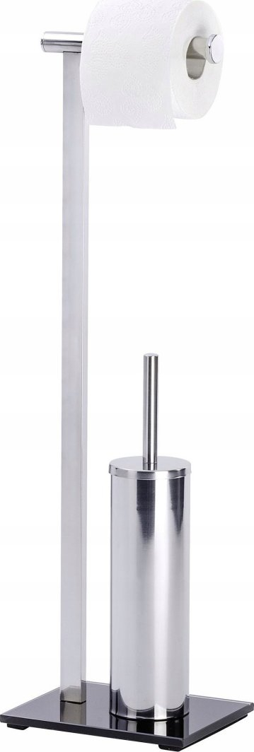Set WC Wenko 23364100, çelik inox, me raft, argjendtë