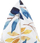 Jastëk dekorativ CATTLEYA Velvet Cushion, 45 x 45 cm, motiv gjethe, i verdhë dhe blu