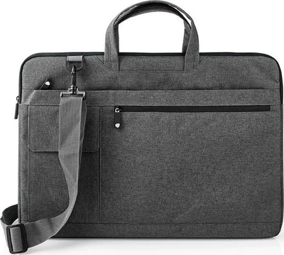 Çantë laptopi Nedis, 17-18", me rrip shpatulle, gri e errët