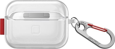 Kapak mbrojtës Skinarma Saido për AirPods Pro 2, transparent, me karabinë metalike