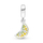 Aksesor për byzylyk Pandora Lemon Slice 791696C01, i argjendtë/verdhë