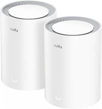 Sistem WiFi Mesh Cudy BE3600, WiFi 7 Dual Band, 3.6 Gbps, i bardhë