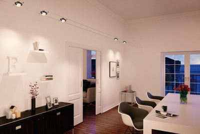 Llambë LED Paulmann GU5.3 6.5W, 445lm, 4000K, e zezë mat