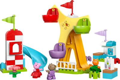 Set lodrash LEGO DUPLO Peppa Pig Funfair 10453, për fëmijë, shumëngjyrësh