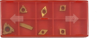 Set insertësh për torno, 7 copë, indexable, për punim metali