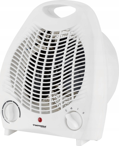 Ngrohës me ventilator Germina, 2000W, termostat, i bardhë
