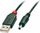 Kabllo USB Lindy USB-A - DC 2.5 mm, 1.5 m, e zezë