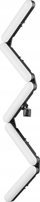 Dritë studio LED FreePower V8, unazë gjashtëkëndore, 3200-6500K, e bardhë