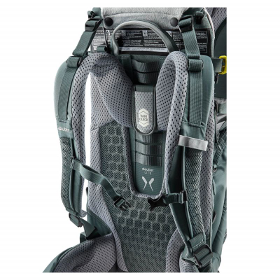 Shpinore për krah për kalama Deuter Kid Comfort Active, sistem Aircontact, mbështetje e rehatshme, jeshile teal