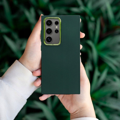 Капак за телефон Frame Case за Samsung Galaxy A16 5G, TPU, зелен