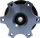 Adapter timoni TurboWorks Quick Release Hub Titanium, 6 vrima montimi, alumini, gri titanium