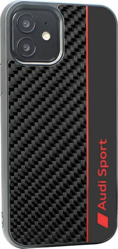 Futrollë telefoni Audi Carbon Fiber Stripe për iPhone 11, TPU, e zezë