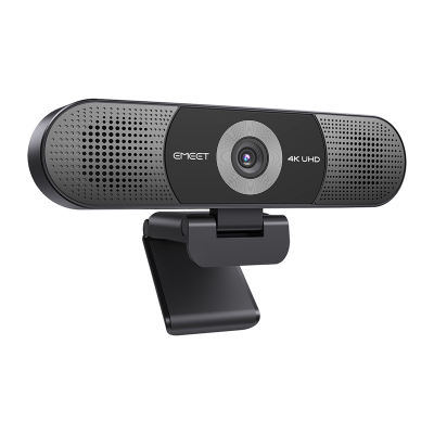 Webcam eMeet SmartCam C980 Pro 4K, gjithçka në një, 4 mikrofona, i zi