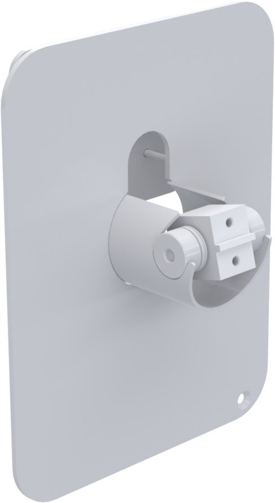 Pllakë montimi pagese Ergonomic Solutions SpacePole DuraTilt, për Samsung 24 Kiosk, e bardhë