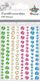 Stickers kristali vetëngjitëse Titanum, 120 copë, rrumbullaka shumëngjyrëshe