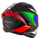 Helmetë moto Cassida Aero DROM, integrale, vizor dielli, e zezë pearl e kuqe jeshile e bardhë
