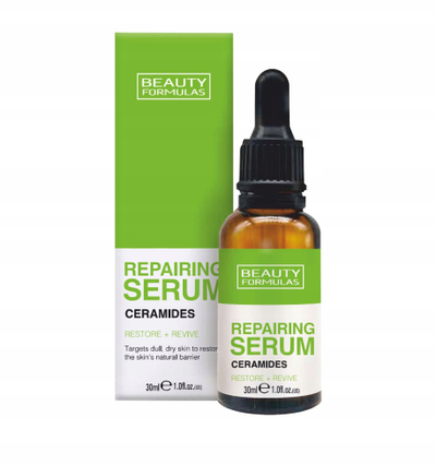 Серум за лице Beauty Formulas Repair со керамиди, 30ml, за сува кожа
