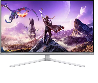 Monitor Philips Evnia 32M2N8900P, 31.5", 4K OLED, 240Hz, i bardhë