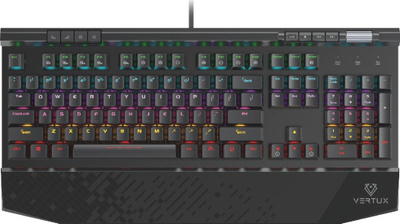 Tastierë gaming Vertux Tungsten, mekanike, QWERTY, RGB, e zezë