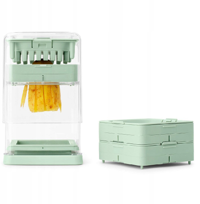 Prerëse patatesh Brabantia Tasty+, tehe të zëvendësueshme, plastike Tritan, jeshile