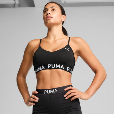 Спортски граци Puma Move Strong, висока потпора, еластичен појас со лого, црни