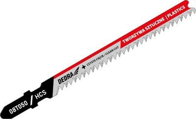 Tehe sharre pendeli Dedra, 100mm, për plastikë, HCS, kapje T, set 2 copë