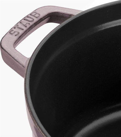 Tenxhere gize Staub, 2.2L, me kapak, rozë Cherry Blossom