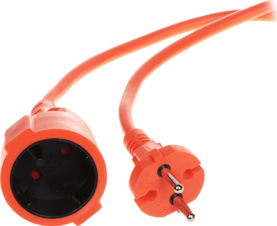 Kabllo zgjatëse kopshti Emos, 30m, 2x1.5mm, portokalli