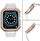 Rrip ore Hurtel Protect me kasë për Apple Watch 7 SE 41 40 38mm, material sintetik TPU, e zezë