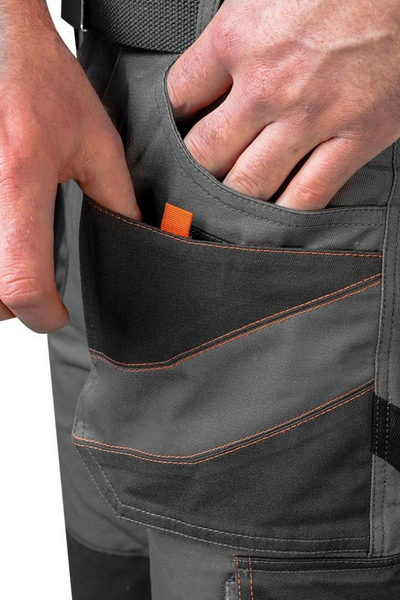 Pantallona të shkurtra pune Neo Tools Neo Shorts, pambuk 100%, masa S, gri