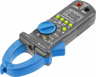 Matës universal me klemë Högert Technik, për matje rryme AC, portativ, blu