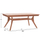 Tavolinë ngrënieje HomeMarkt Wonder HM18116, dru masiv teak, 180x91x75 cm, ngjyrë natyrale