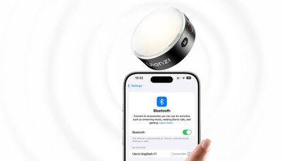 Lampë ring LED Ulanzi MFL01, 10W, MagSafe, me Bluetooth, e zezë
