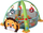 Tapet edukativ LeanToys Lion Playpen, me topa loje, me melodi, shumëngjyrësh