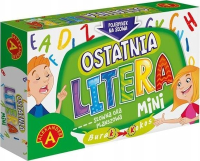 Loja me letra Alexander Last Letter Mini, lojë me fjalë, version i vogël, shumëngjyrëshe