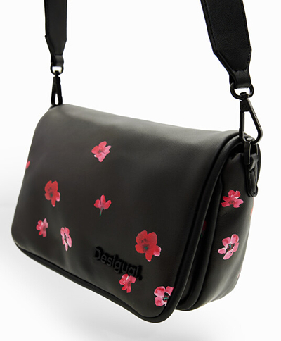 Çantë krahu për femra Desigual Bag Circa Gales, e zezë/kuqe